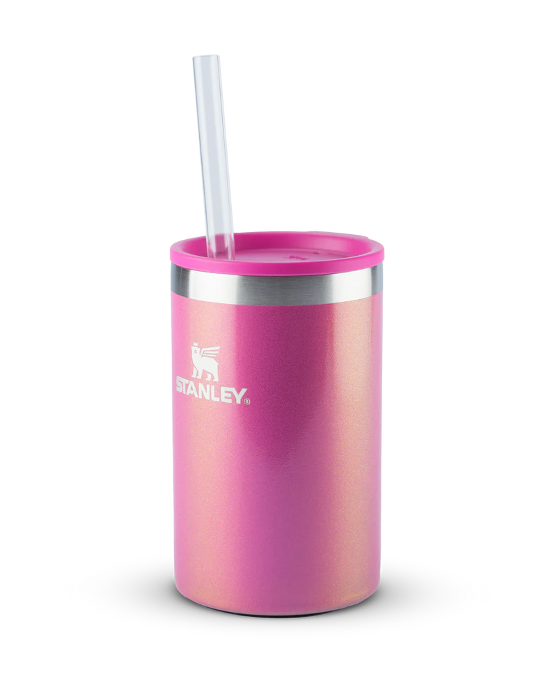 Can Cooler com canudo Dazzle Pink Shimmer | 296ML