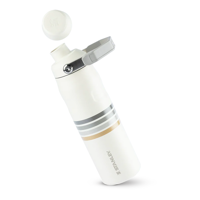 Garrafa Térmica Aerolight Fast Flow Varsity Cream Ash Stripes | 710ml