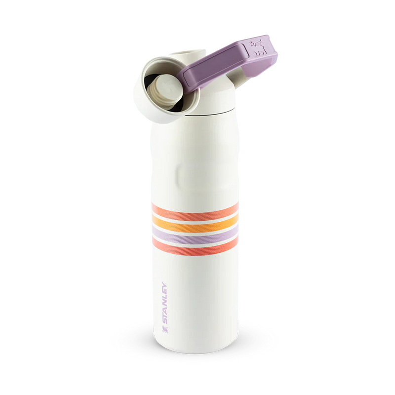 Garrafa Térmica Aerolight Fast Flow Varsity Cream Lilac Stripes | 710ml