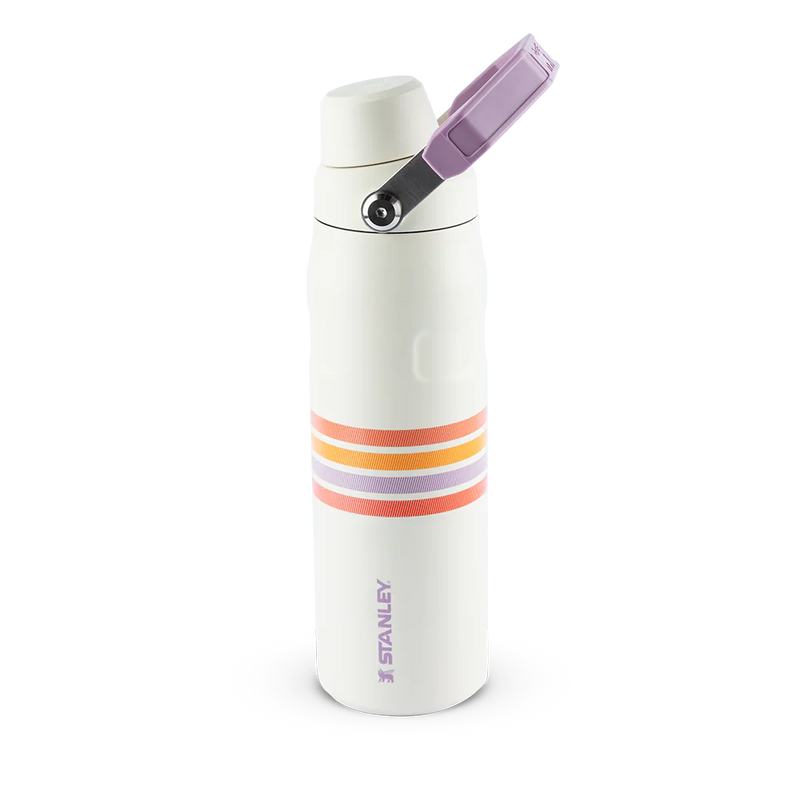 Garrafa Térmica Aerolight Fast Flow Varsity Cream Lilac Stripes | 710ml