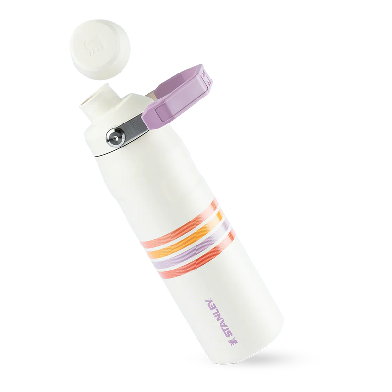 Garrafa Térmica Aerolight Fast Flow Varsity Cream Lilac Stripes | 710ml