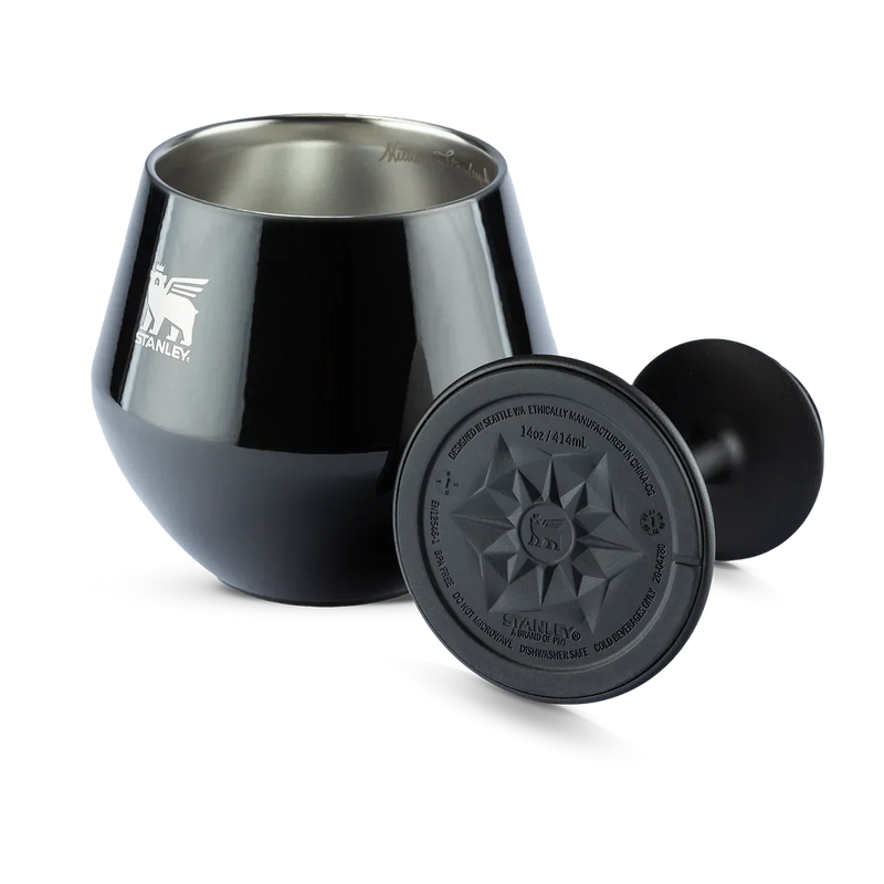 Taça Térmica Cocktail Glass Black Gloss | 414ml